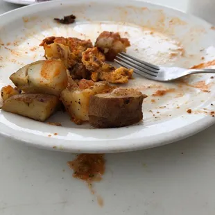 Chorizo &amp; Eggs. Also, Thanks for the free coffee