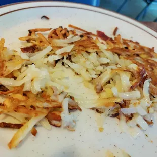 Overcooked Hash Browns. No Thanks, Never Again.