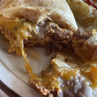 Chorizo, Egg and Bean Burrito