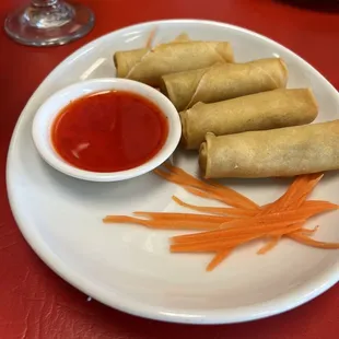 The spring rolls -- pretty authentic...