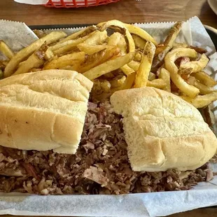 The Log with fresh cut fries