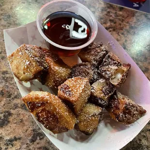 Funnel Cake Cheese Curds