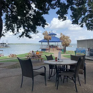 Lake Lewisville from our table