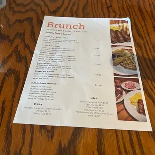 Brunch Friday and Saturday