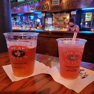 Drinks at the bar