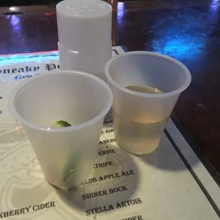 Five dollar tequila shots