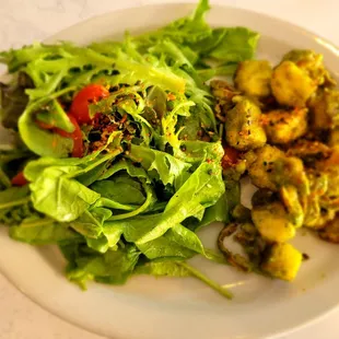 Arugula and pickled crispy tofu... so delicious!
