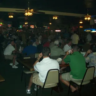 people sitting at tables