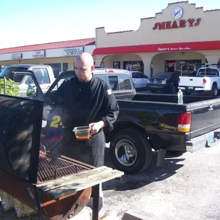 Smoking Beef Brisket and Pork tenderloin