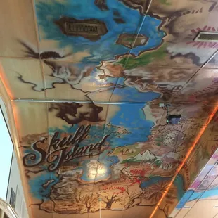 The painted ceiling is fun!