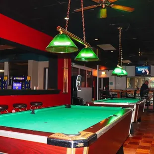 4 pool tables