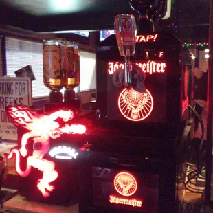 Cold fireball and jager ready for you!