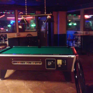 Pool table in non-smoking