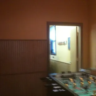 Game room: nothing fancy, just a soccer table and a couple of pool tables.
