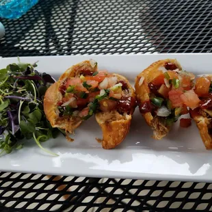 Appalachia empanada with BBQ pulled pork