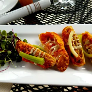 Anchor V empanada with Buffalo Chicken