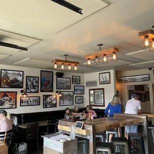 people sitting at tables