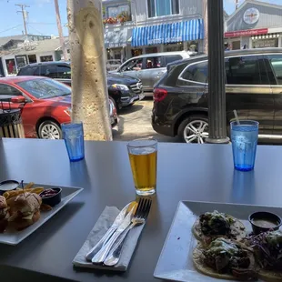 Great window seat looking out.