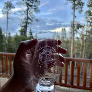 Our Airbnb didn&apos;t have a single cup to drink whiskey out of so we had to pick up a glass.