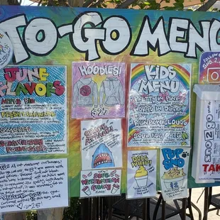 Menu as of June 19, 2021