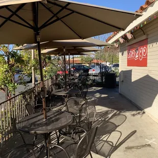 Outside seating area