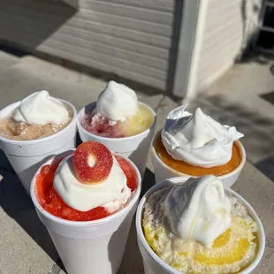 November flavors: coffee and donuts, sour peach ring, apple pie, pumpkin pie, cranberry citrus