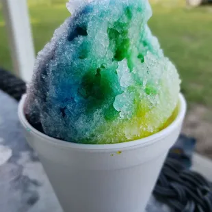 a close up of a cup of ice cream