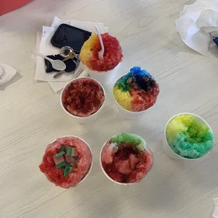 Family round of snow cones!