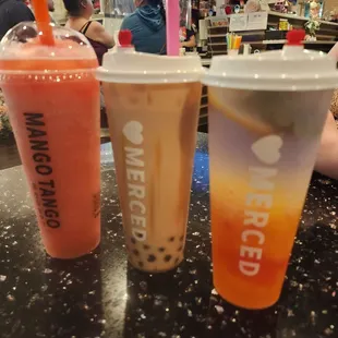 Our drinks