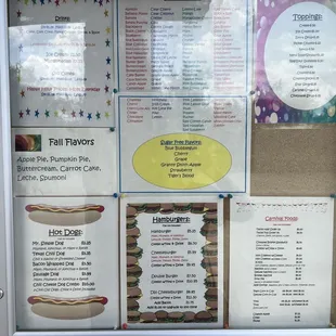 Full menu