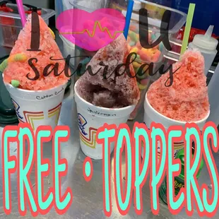 FREE Topper Saturday....