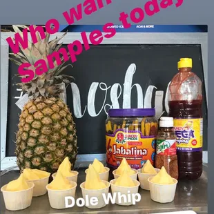 FREE Dole Whip samples today 06/25/20 until we close at 9pm or we run out.