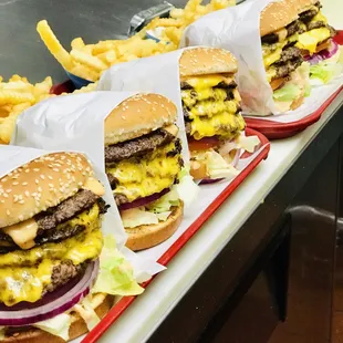 Our famous MONSTER BURGERS