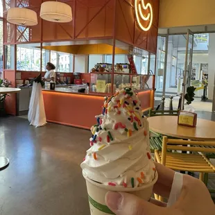 vanilla with sprinkles