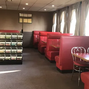 Booth seating area