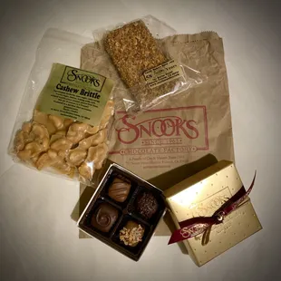 Delicious assorted goodies from Snooks, including incredible cashew brittle ~ my new favorite!