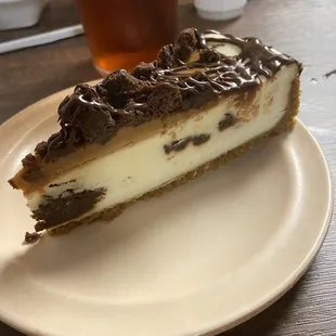 Caramel brownie cheesecake. INCREDIBLE.