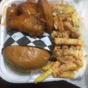 Combo meal with Parm fries