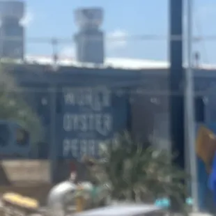 oysters and mussels, outside