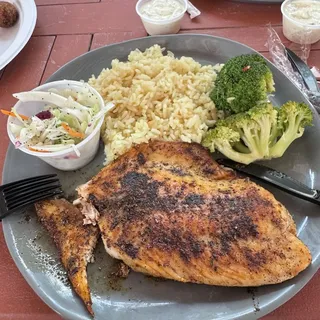 Broiled Fish with Veg