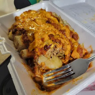 Loaded baked potato, OMG is all there is to say.