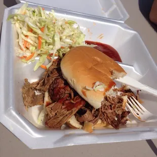 Pulled Beef Brisket Sandwich