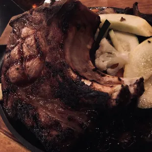 Double cut pork chop