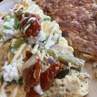 Crab & Asparagus Omelet*