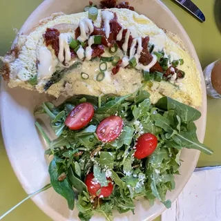 Crab & Asparagus Omelet*