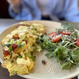 Crab and Crab &amp; Asparagus Omelet