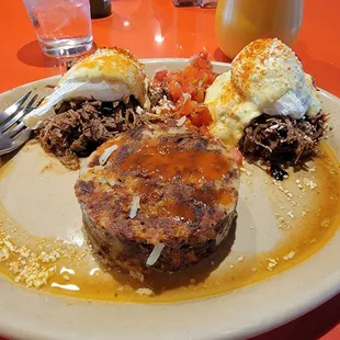 Barbacoa Chile Verde Benedict