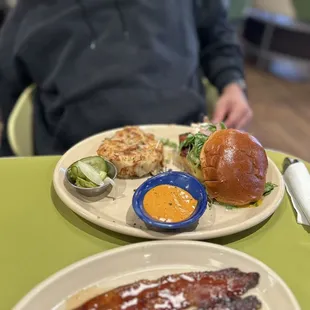 Double bacon breakfast sandwich