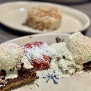 Chile Verde Benedict with Barbacoa