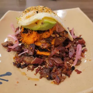 Sweet Potato Veggie Smash Up*